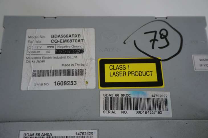 Mazda 3 Bl Radioodtwarzacz Bda566arxb - obrazek 3