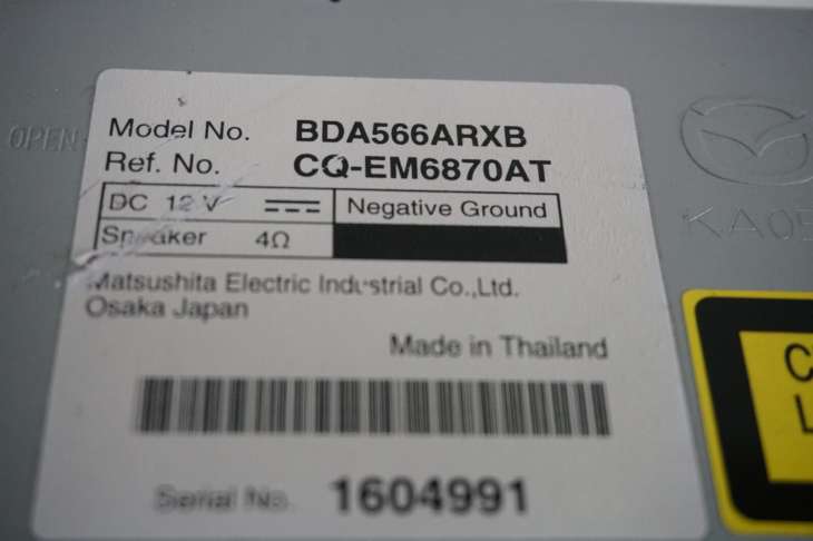 Mazda 3 Bl Radioodtwarzacz Bda566arxb - obrazek 3