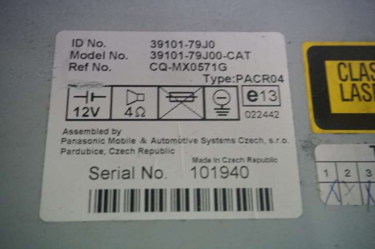 Suzuki Sx4 Radioodtwarzacz 39101-79j0 - obrazek 2