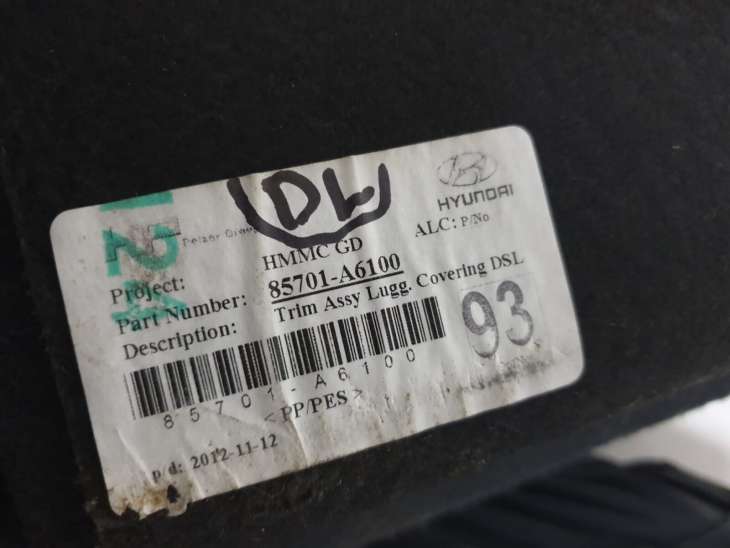 Hyundai I30 II Kombi Wykładzina Podłoga Bagażnika 85701-A6100 - obrazek 4
