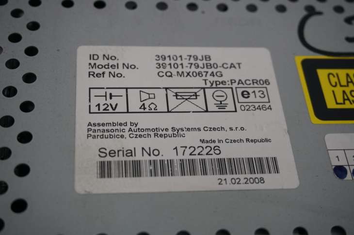 Suzuki Sx4 Radioodtwarzacz 39101-79jb - obrazek 3