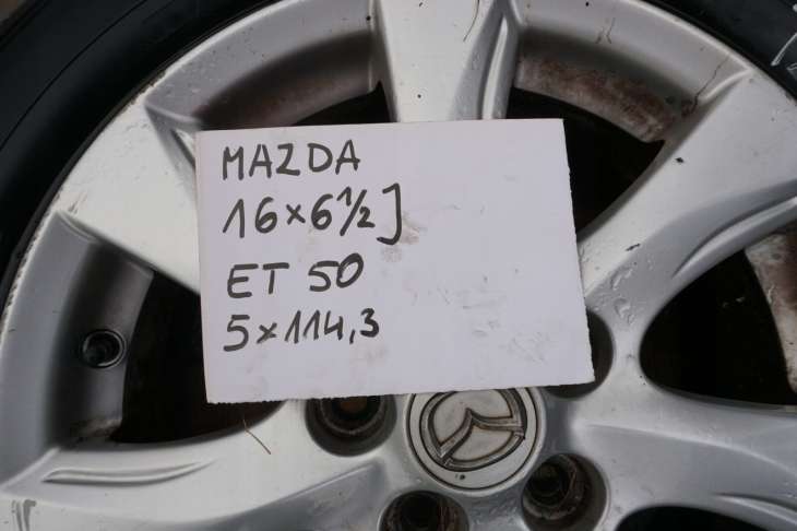 Mazda 3 Bl Felgi 16 5x114.3 205/55r16 Et50 Nr.27 - obrazek 2