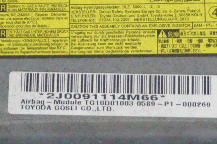 Toyota Avensis T27 III Poduszki Powietrzne Airbag 89170-05321 7p1510-P - obrazek 10