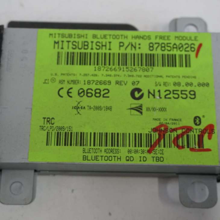 Mitsubishi Asx 2013r 1.8 Did Sterownik Moduł Bluetooth 8785a026