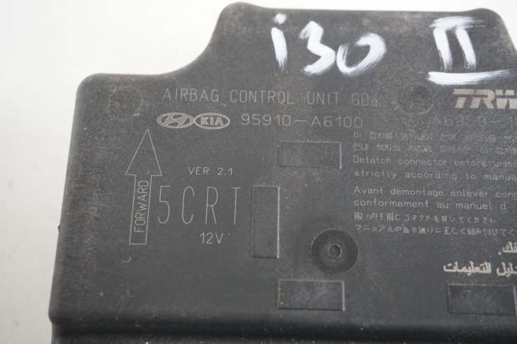 Hyundai I30 II 1.4b Moduł Sterownik Poduszek Powietrznych Airbag 95910-A6100 - obrazek 2