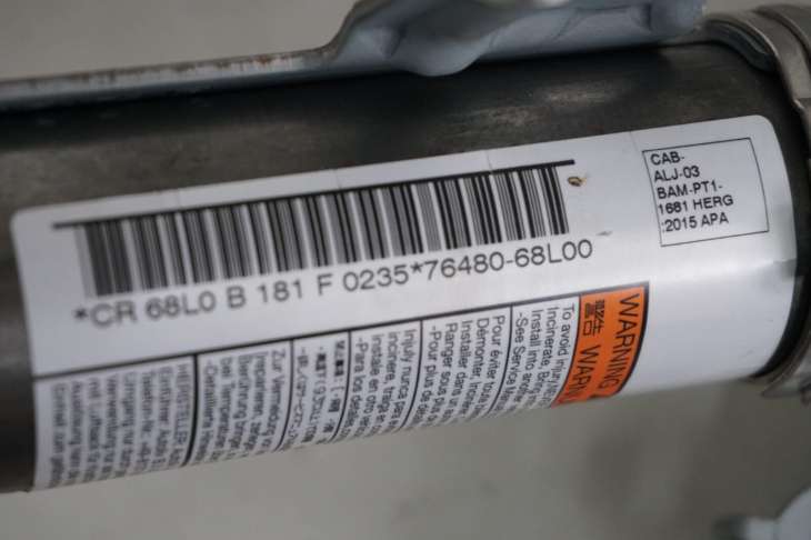 Suzuki Swift Mk7 2015r Kurtyna Prawa Poduszka Airbag 617212700b002 76480-68l00 (NR 132) - obrazek 4