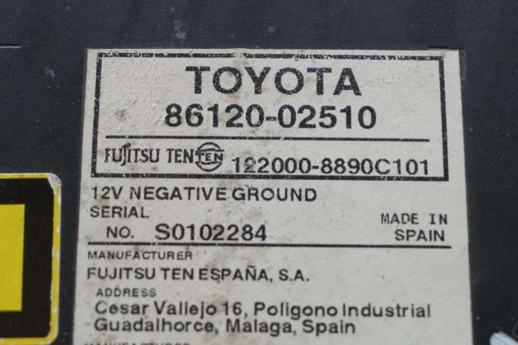 Toyota Auris I E15 Radioodtwarzacz 86120-02510 Europa - obrazek 3