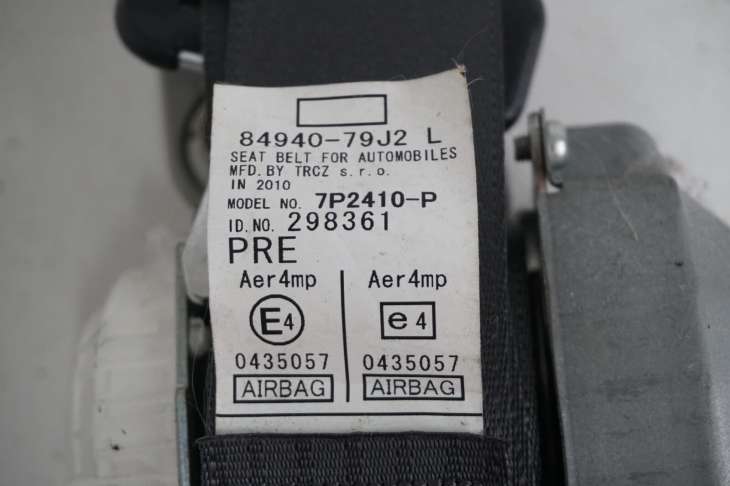 Suzuki Sx4 2011r Pas Bezpieczeństwa Lewy Przód 84940-79j2 Numer 121 - obrazek 3