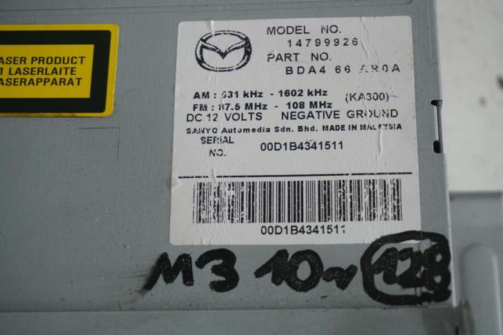 Mazda 3 Bl Radioodtwarzacz Bda466ar0a - obrazek 4