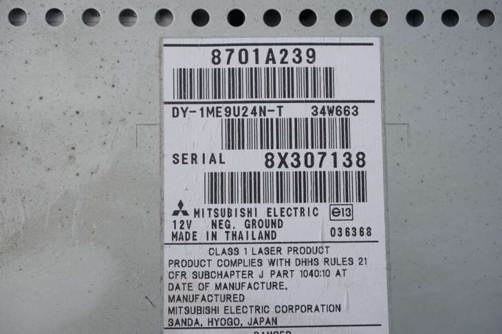 Mitsubishi Colt VI Radioodtwarzacz 8701a239 - obrazek 4
