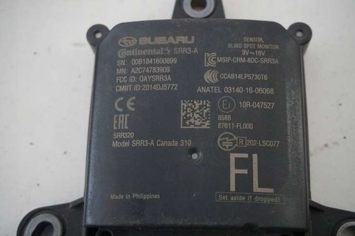 Subaru XV Gt Lift Forester Czujnik Martwego Pola Srr3-A 87611fl000 - obrazek 5