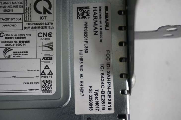 Subaru Impreza Liftback Gt Nawigacja Gps 86201fl350 Harman 2ahpn-Be2819 - obrazek 5