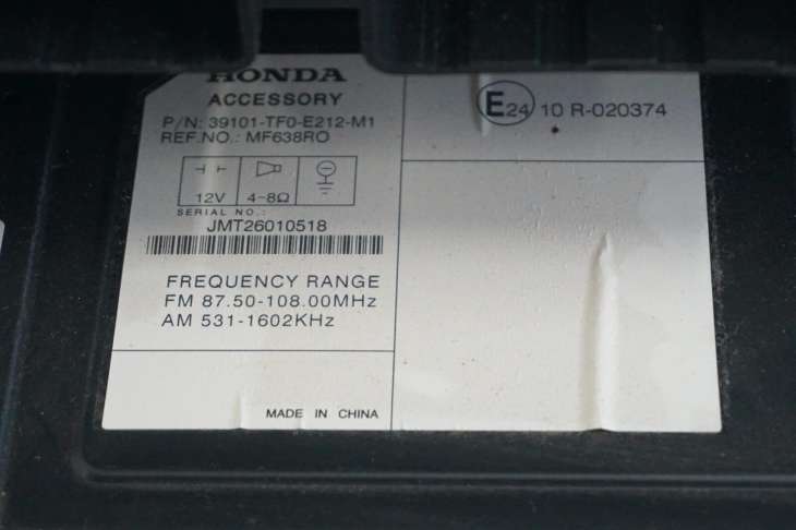 Honda Jazz III Radioodtwarzacz 39101-Tfd-E212-M1 - obrazek 3