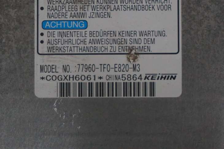 Honda Jazz III Poduszki Powietrzne Airbag 77960-Tf0-E820-M3 - obrazek 2