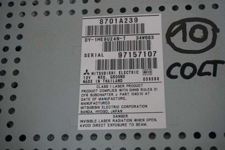 Mitsubishi Colt VI Radioodtwarzacz 8701a239 - obrazek 3