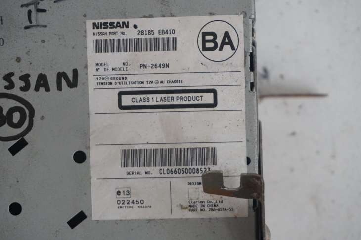 Nissan Navara Panel Radiodtwarzacz Cd/Dvd/Gps 28185eb400 - obrazek 3