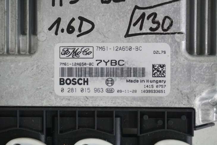 Mazda 3 Bl Komputer Sterownik Silnika 7m61-12a650-Bc 0281015963 1.6d - obrazek 2