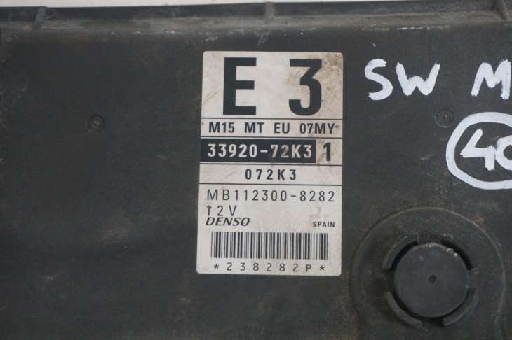 Suzuki Swift Mk6 Sterownik Silnika 33920-72k3 112300-8282 - obrazek 2