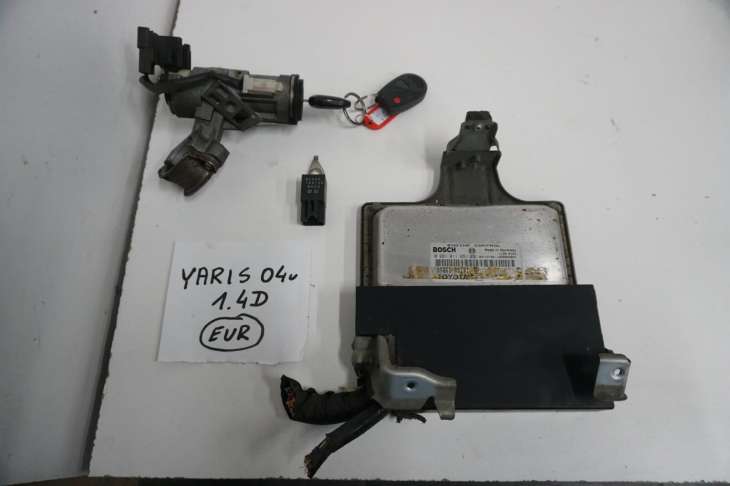 Toyota Yaris I 2004r 1.4d Zestaw Startowy Komputer Stacyjka 89661-0d171 0281011651 89783-0d010