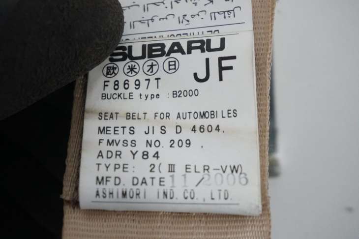 Subaru Forester II Sg 2.5tb Komplet Pasów Bezpieczeństwa Tył F8697t F8699t F8699b - obrazek 5