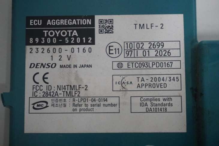 Toyota Yaris II 2006r 1.3b Zestaw Startowy Komputer Sterownik Silnika Stacyjka 89661-0d310 - obrazek 3