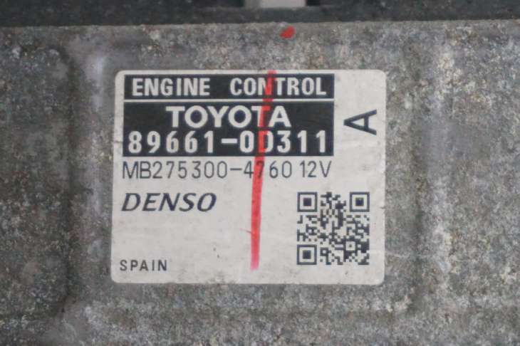 Toyota Yaris II 2007r 1.3b Zestaw Startowy Komputer Silnika Stacyjka 89661-0d311 N0502241256 - obrazek 3
