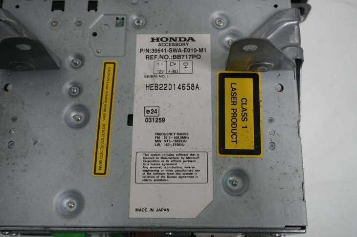 Honda Cr-V III Radio Cd Nawigacja Gps 39541-Swa-E010-M1 - obrazek 4
