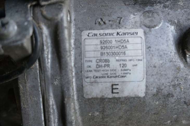 Nissan Micra K13 Sprężarka Kompresor Klimatyzacji 92600-1hd5a Hr12 - obrazek 2