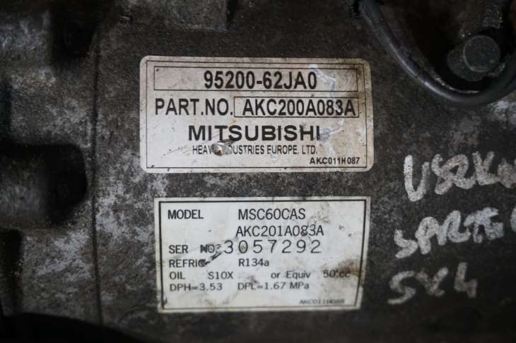 Suzuki Sx4 Sprężarka Kompresor Klimatyzacji 95200-62ja0 Nr.91 - obrazek 4