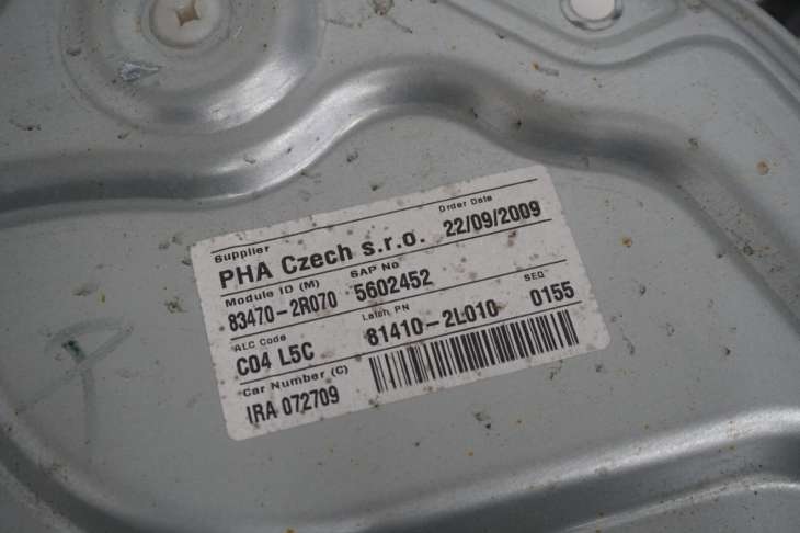Hyundai I30 I Mechanizm Podnoszenia Szyby 83450-2r000 83470-2r070 - obrazek 3