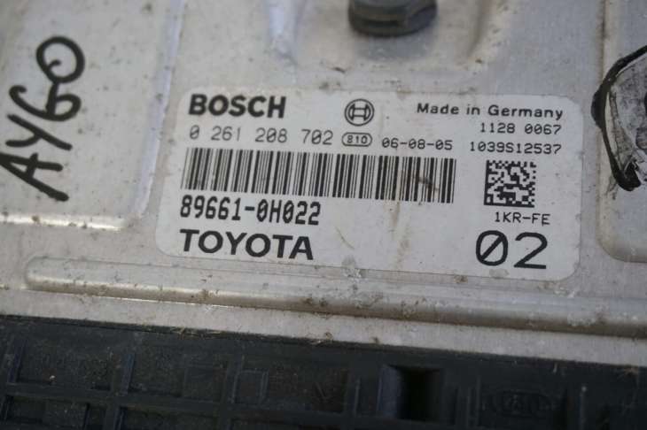 Toyota Aygo Komputer Sterownik Silnika 89661-0h022 - obrazek 3