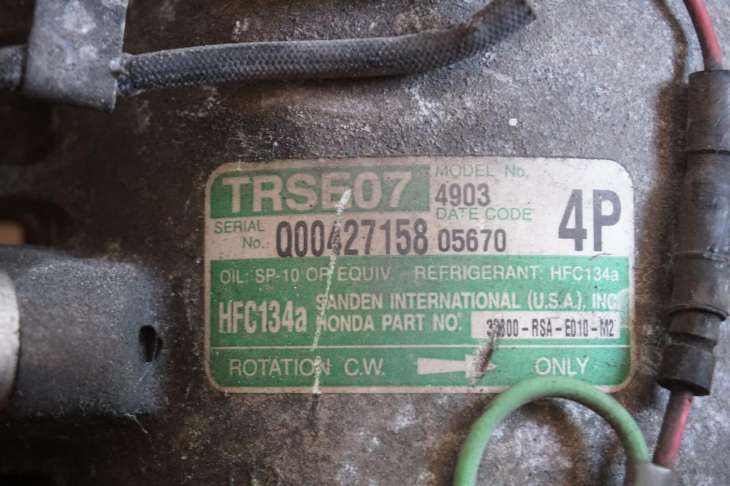 Honda CIVIc VIII Ufo Kompresor Klimatyzacji Trse07 38800-Rsa-E010-M2 - obrazek 4