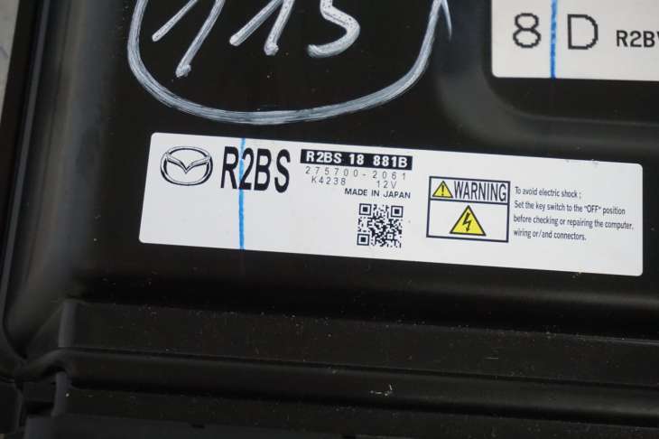 Mazda 3 Bl 2.2 Diesel Komputer Sterownik Silnika R2bs18881b 275700-2061 Nr.115 - obrazek 4