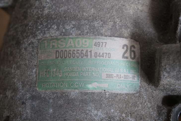 Honda CIVIc VII Sprężarka Kompresor Klimatyzacji Trsa09 38800-Pla-E021-M2 Nr.17 - obrazek 5