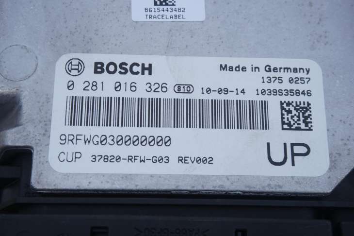 HONDA CR-V III STEROWNIK SILNIKA 37820-RFW-G03 0281016326 - obrazek 3