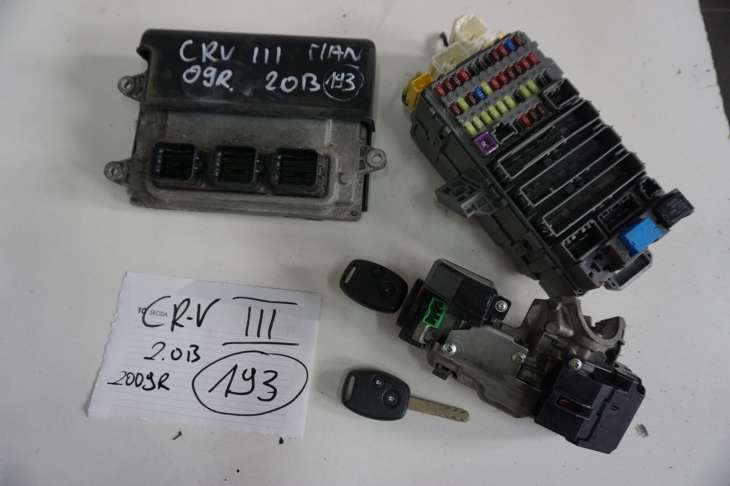 HONDA CR-V III 2007-2012R 2.0B I-VTEC KOMPUTER STEROWNIK SILNIKA ZESTAW STARTOWY 37820-RZV-E02 NR.193