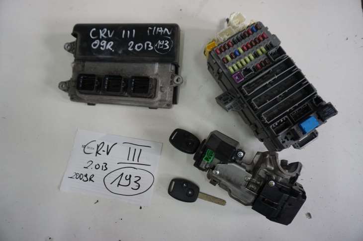 HONDA CR-V III 2007-2012R 2.0B I-VTEC KOMPUTER STEROWNIK SILNIKA ZESTAW STARTOWY 37820-RZV-E02 NR.193 - obrazek 2