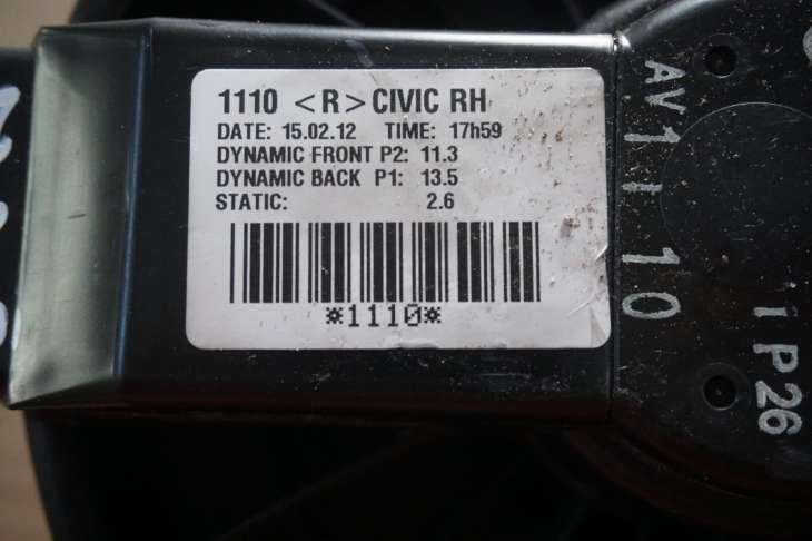 HONDA CIVIC IX WENTYLATOR NAGRZEWNICY 2013rok - obrazek 3