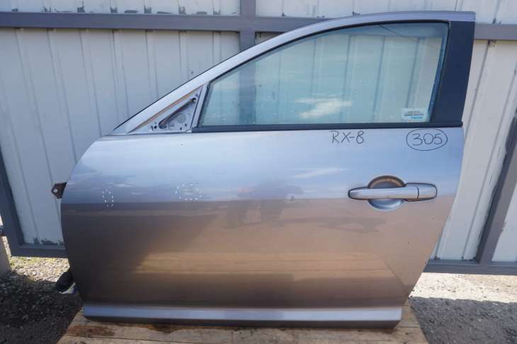 MAZDA RX-8 DRZWI LEWE PRZEDNIE SZARY