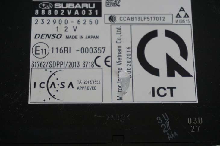 SUBARU LEVORG STEROWNIK SILNIKA 22765AK340 1.6TURBO - obrazek 7