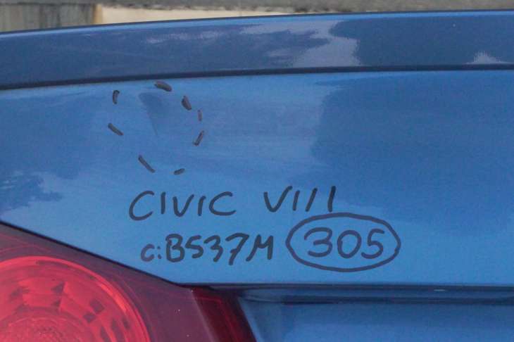 HONDA CIVIC VIII SEDAN KLAPA BAGAZNIKA 68500SNDG00ZZ kolor B537M 2006R - obrazek 2