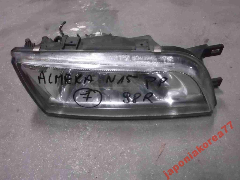 Nissan Almera N15 1997 1998 Lampa Prawa Przednia