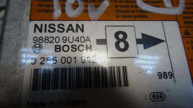 Nissan Note E11 Moduł Air Bag 98820 9u40a 0285001912 - obrazek 2