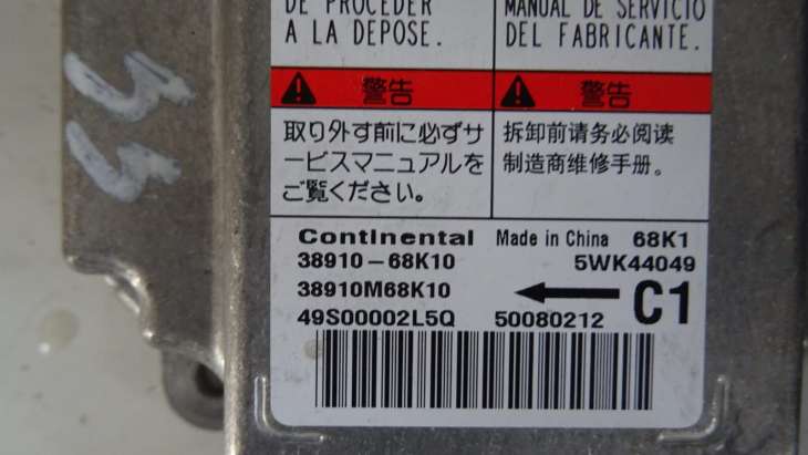 Suzuki Alto 2009r Poduszki Powietrzne 38910-68k10 5wk44049 - obrazek 3