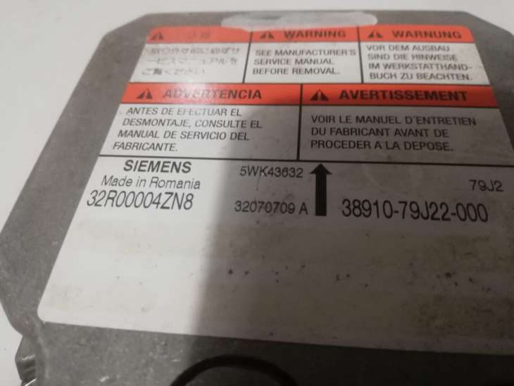 Suzuki Sx-4 Sensor Poduszek Air Bag 38910-79j22-000 - obrazek 3