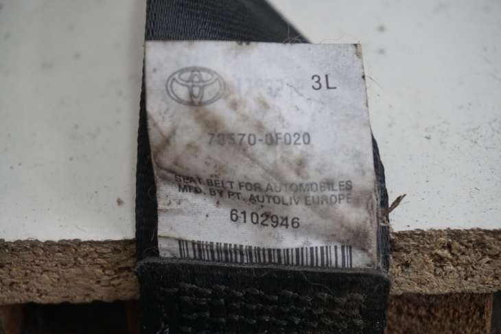 TOYOTA VERSO 2009-2013R TYLNE PASY PRAWY LEWY TRZECI RZĄD 73570-0F020 , 73560-0F020 - obrazek 8