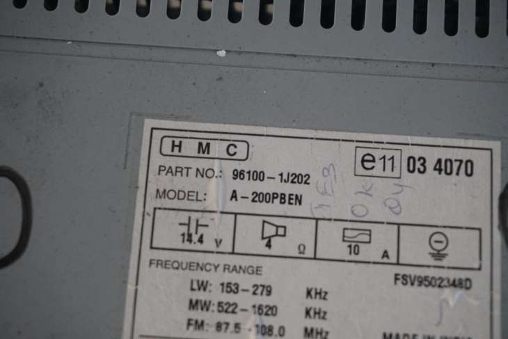 HYUNDAI i20 I RADIOODWARZACZ CD 96100-1J202 - obrazek 6