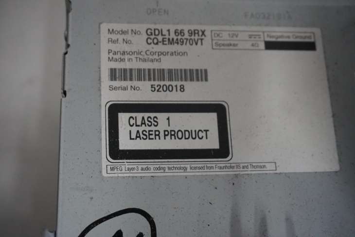 MAZDA 6 GH RADIOODTWARZACZ GDL1669RX GS1D669R0A - obrazek 4
