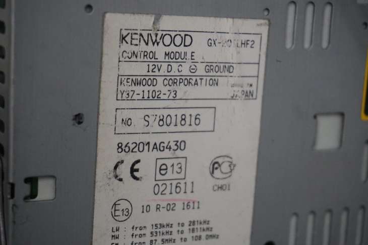 SUBARU LEGACY IV RADIOODTWARZACZ GX-201RH 86201AG430 - obrazek 7