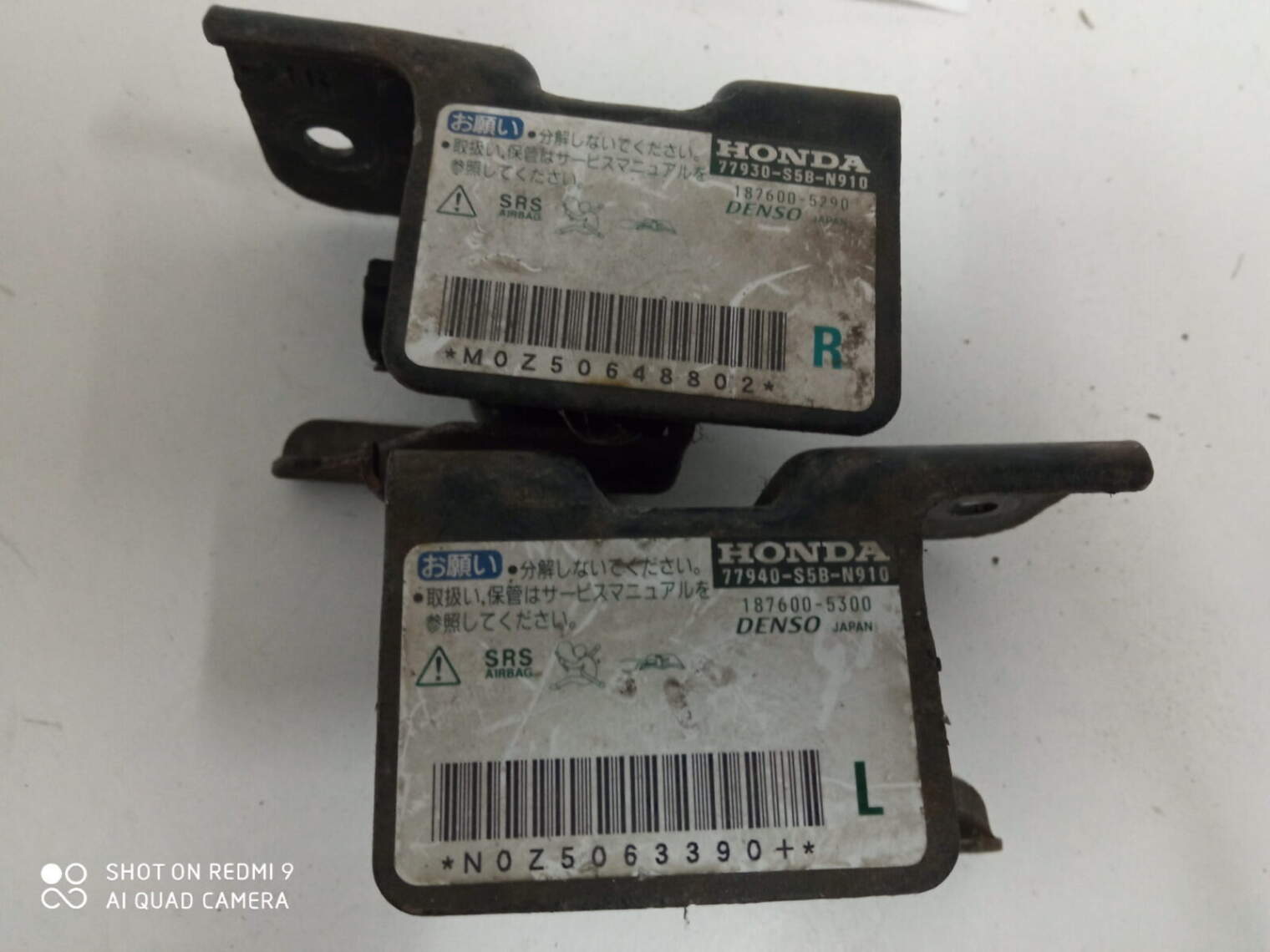 Honda CIVIc VII 1.3 Ima Sedan Czujnik Uderzeniowy Prawy Lewy 77940-S5b-N910 77930-S5b-N910 - obrazek 3